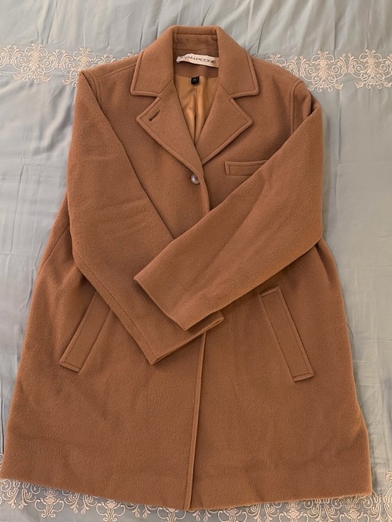 Evan Picone Jackets & Blazers - Evan Picone Camel Brown Wool-Blend Pea Coat